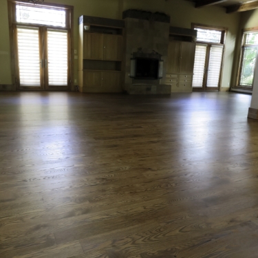 Ash Floors stained Chestnut in Greenwood Village, CO